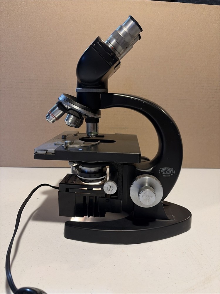 Vintage Steindorff Berlin Monocular Microscope Tested