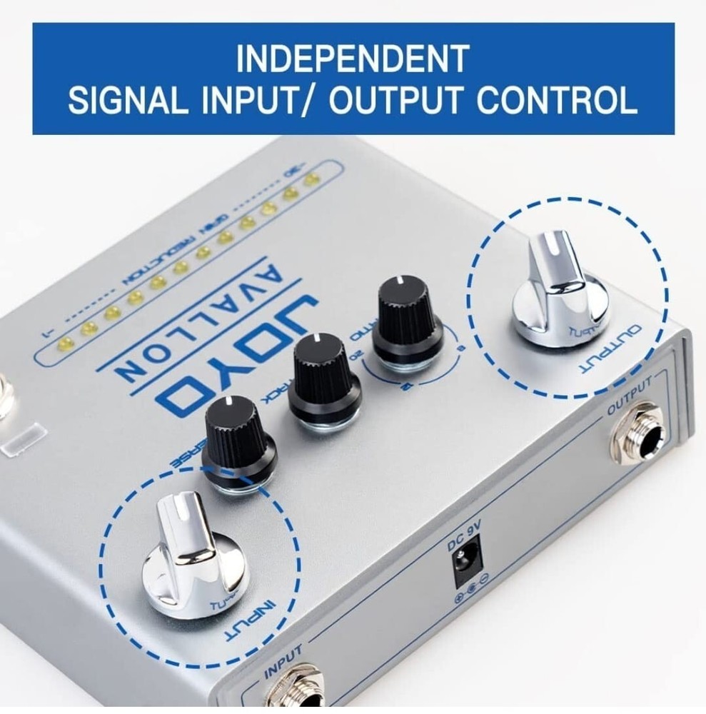 Compressor Effect Pedal with Precise Compression Knobs Adjusting Independent for
