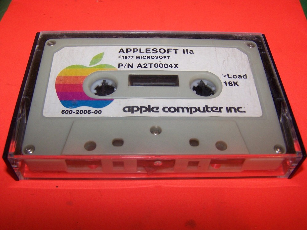 APPLESOFT IIa 1977 Microsoft Cassette P/N A2T0004X & Floating Point BASIC Demo