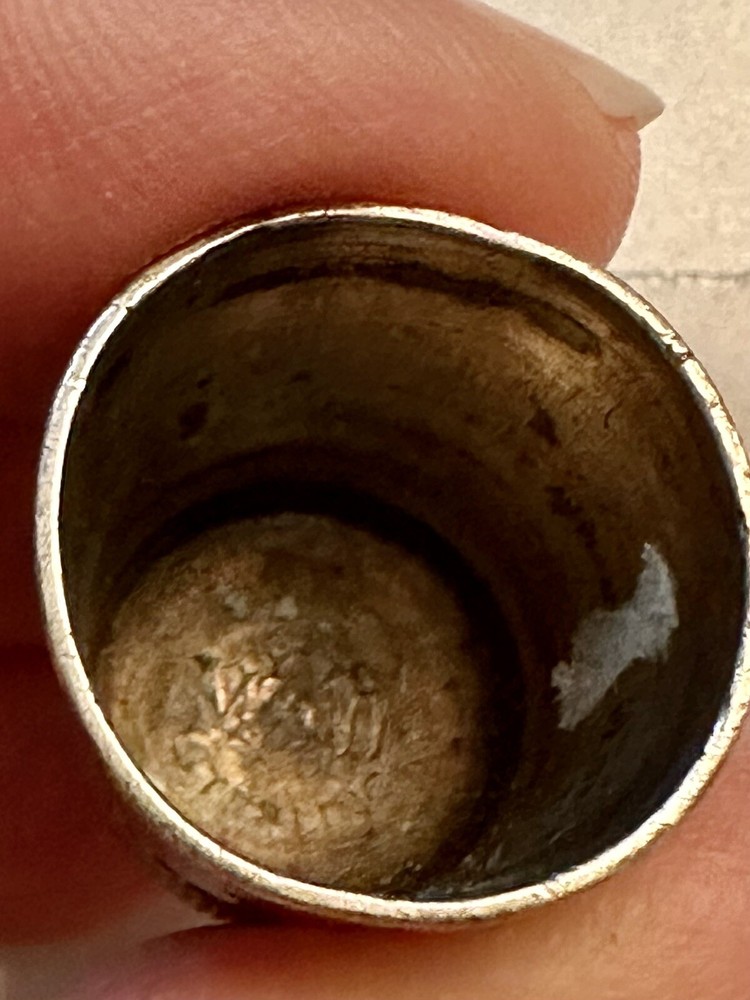 Vintage Sterling Silver Timble 10