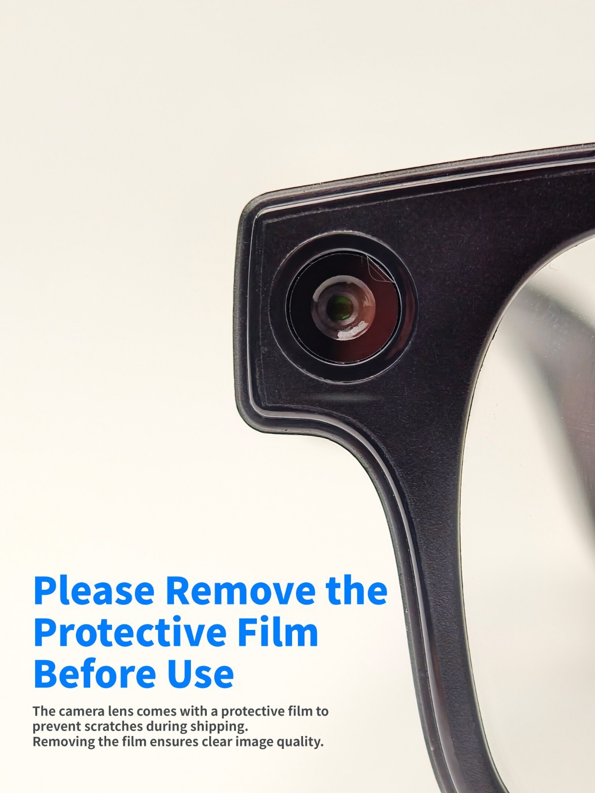 AI Smart Glasses with Interchangeable Lenses HD Camera Bluetooth for iOS Android