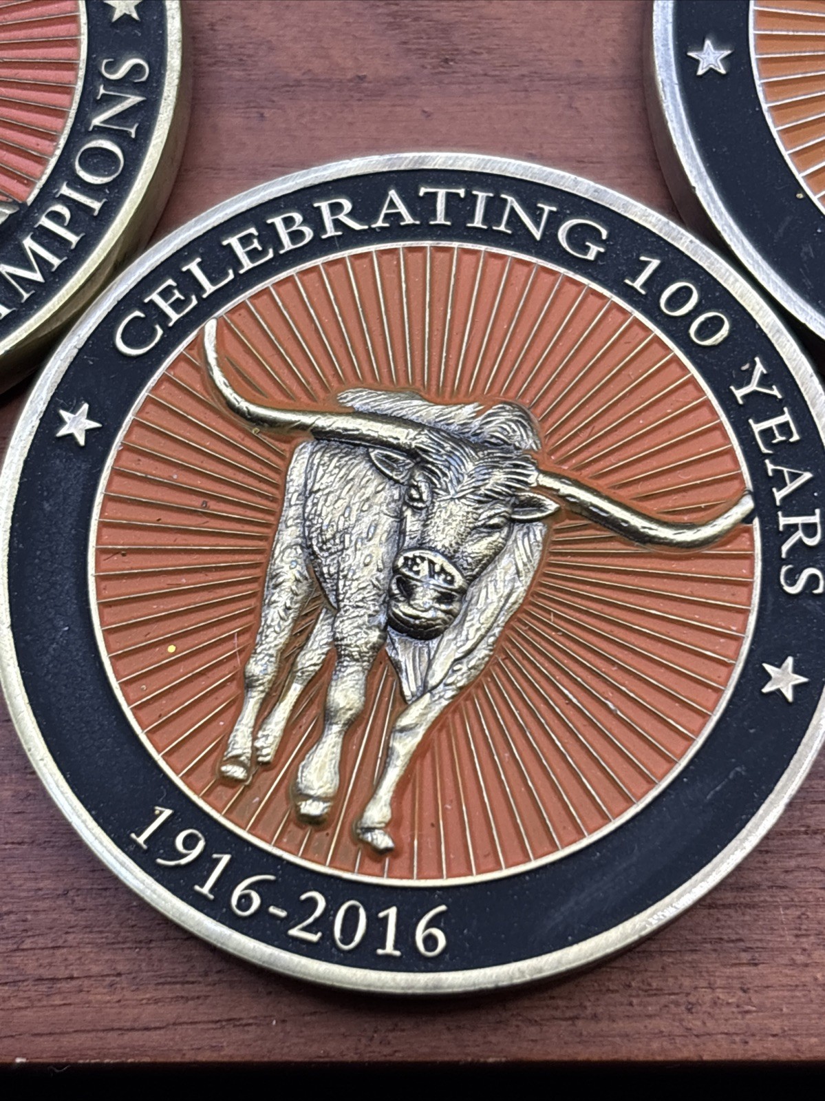 Lot Of 5 Coins Texas (UT) Longhorns Football Medallions University Of Texas