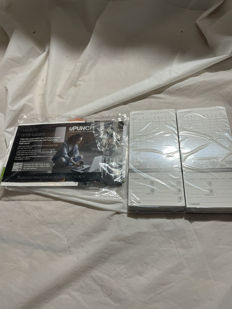 uPunch HN2500C Bundle Time Clock & 100 Time Cards GAD