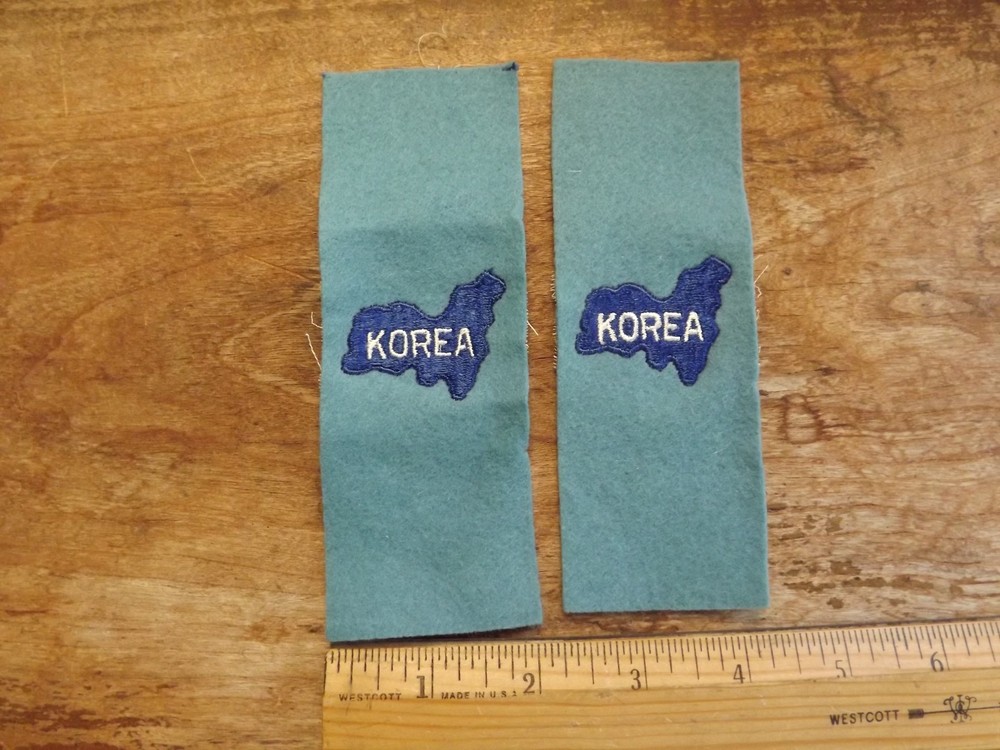 Pair, 1950's Korea Leadership Tabs - INV# C887