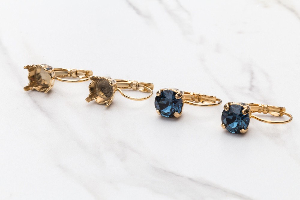 8.5mm | Classic Drop DIY Earring Bases |(EE 4)