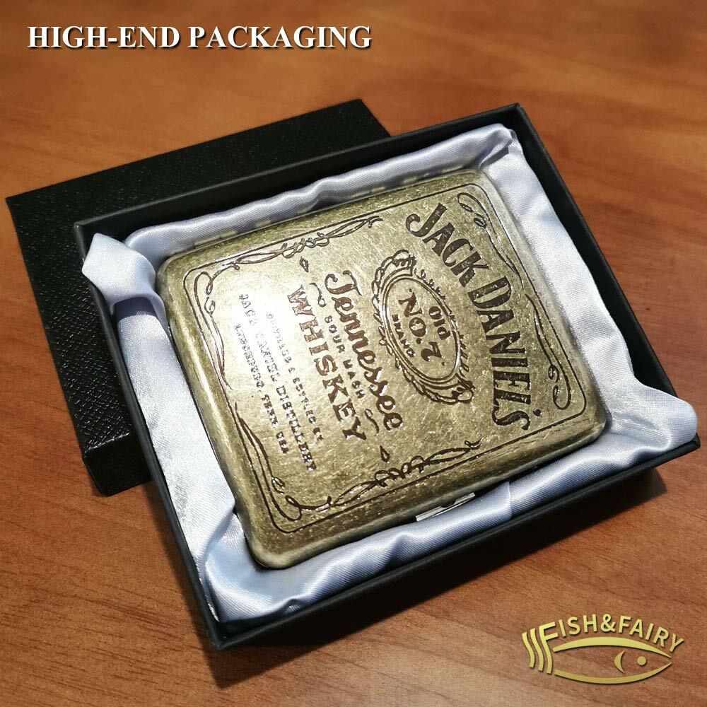 Style Classic Metallic Copper Color Double Sided King Size Cigarette Case