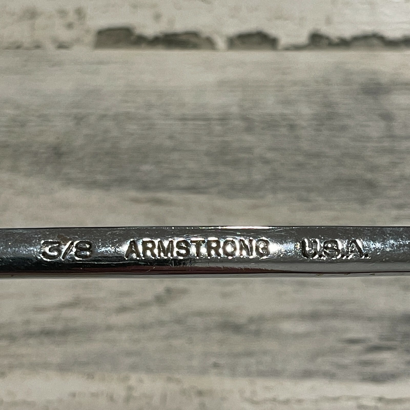 VINTAGE 3/8" ARMSTRONG USA COMBINATION WRENCH 7" LONG, USA