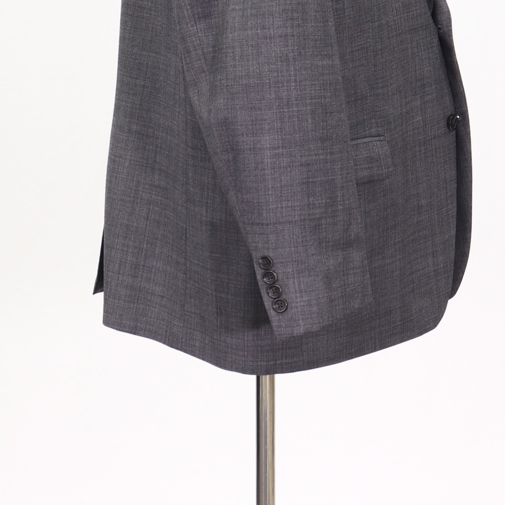 Chaps 48R Gray Sport Coat Blazer Jacket Solid 2-Button Wool