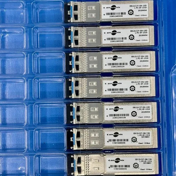 Embrionix EB12LC2T-SN-13D compact dual optical SFP transmitter module