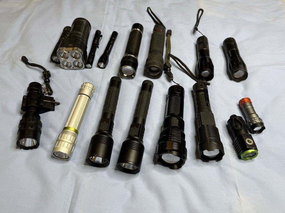 Flashlight Lot 16 Flashlights In Total