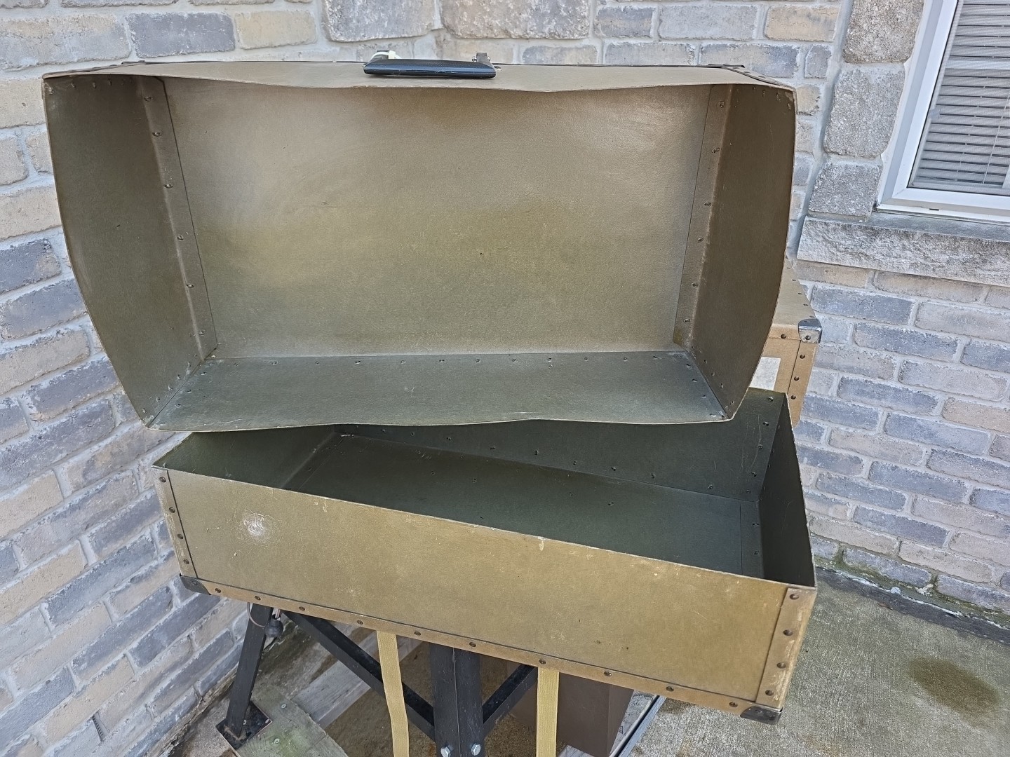 Vintage Pair of Fiber Hardware Cases 29x16x8