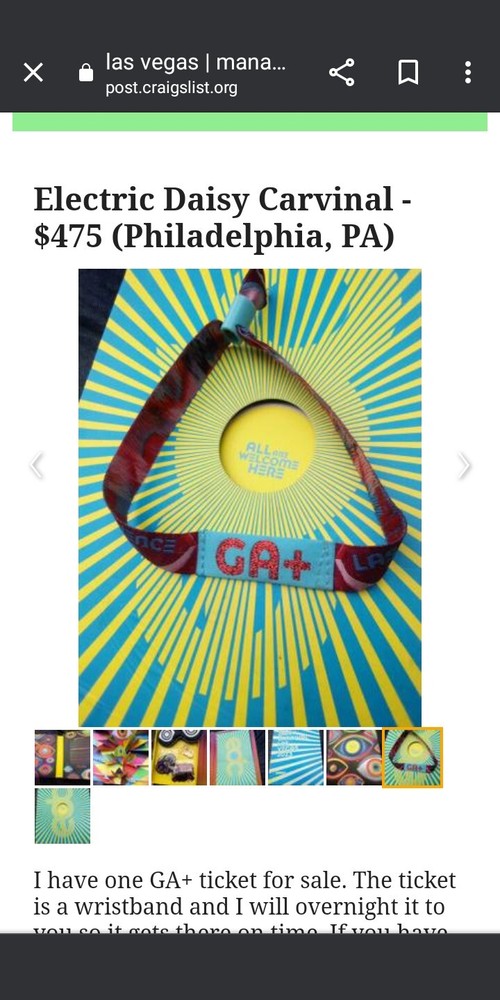 festival ticket electric daisy carnival 