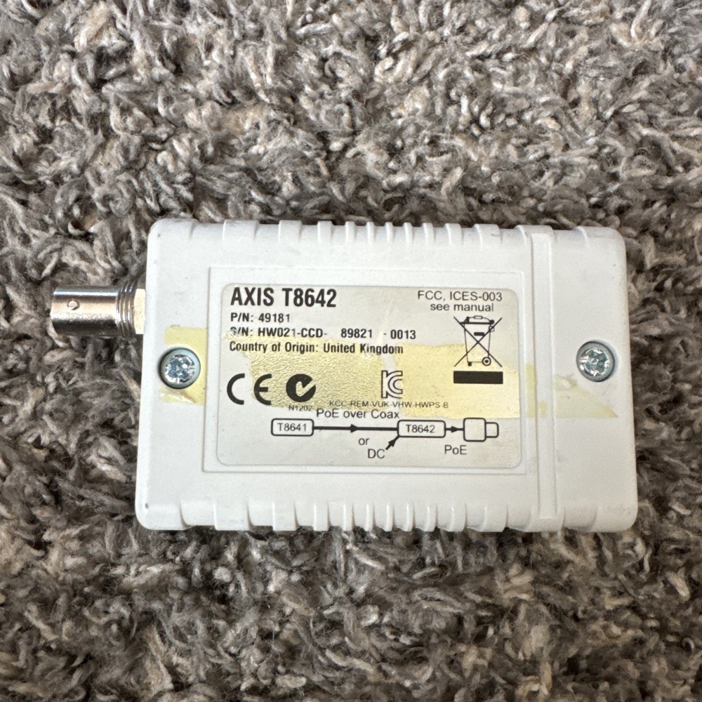 AXIS T8642 POE+ Tested & Working Axis Security Camera Device
