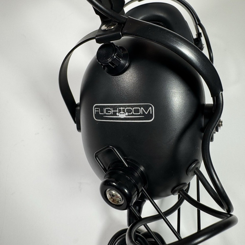 Flightcom Aviation Headset Dual Plug GA Pilot W/ Mic Sonetics A-5