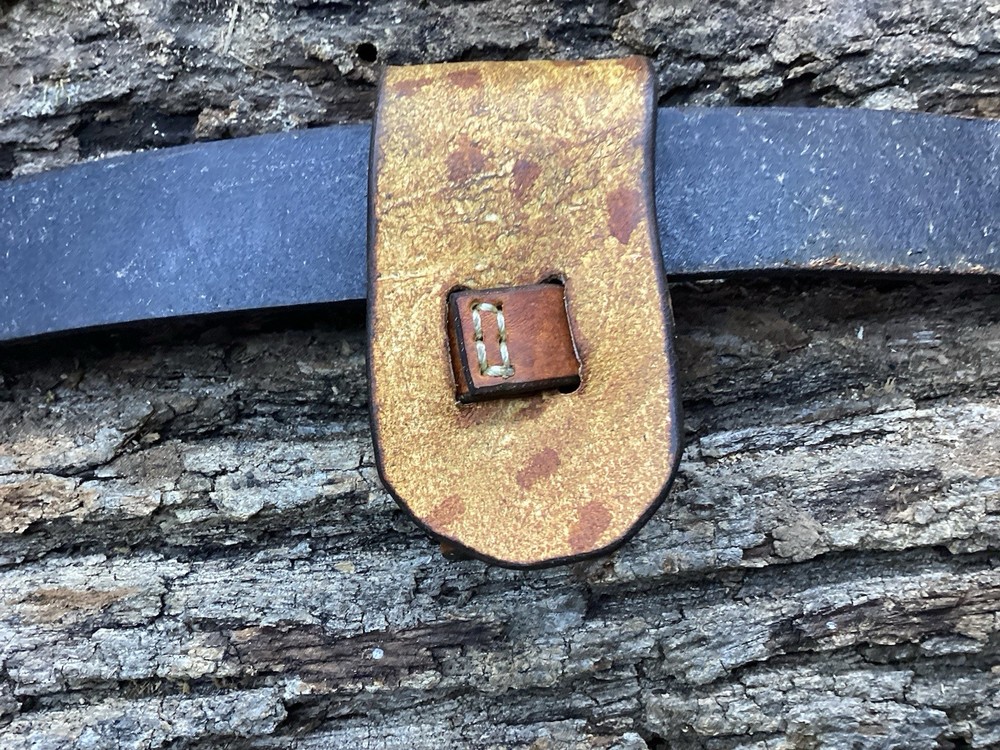 Leather Folding Pocket Knife Sheath Mini Trapper Size (Sheath Only)