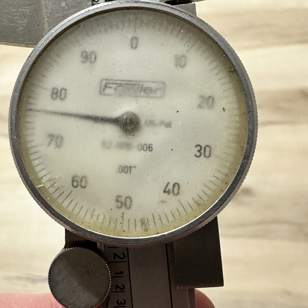 Fowler 52-010-006 Helios Dial Caliper With Leather Case Untested