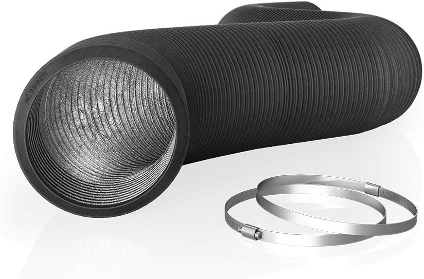 Flexible Aluminum Ducting, 10-Inch Diameter