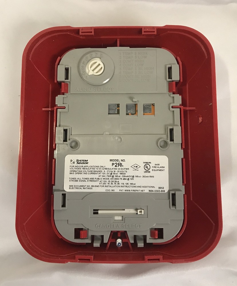 System Sensor P2RL Wall Horn Strobe Red 