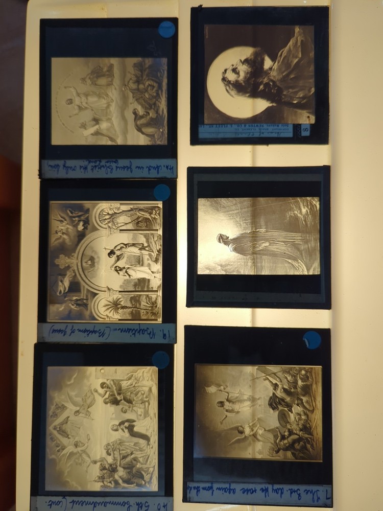 Six Lantern Slides Religious