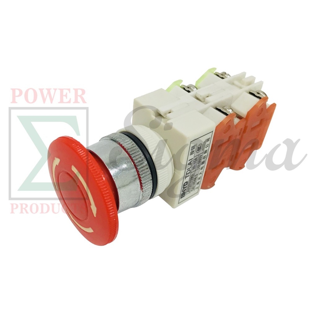 Emergency High Quality 10A Mushroom Push Button Stop Switch LAY37