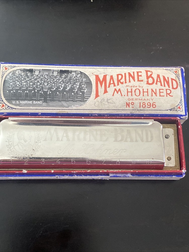 Marine Band Harmonica M. Hohner Germany No 1896