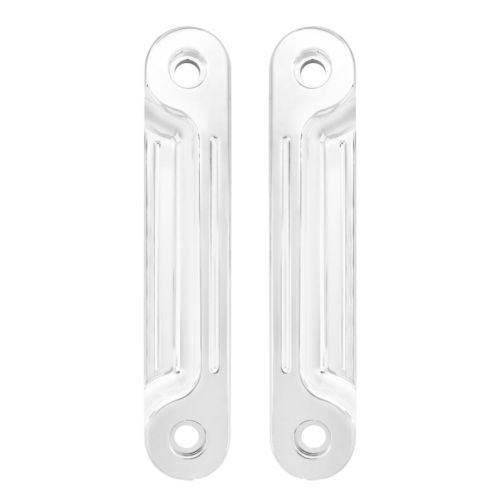 Flush Fork LED Turn Signals Running Light Chrome Bracket For Harley FLHX FLHR