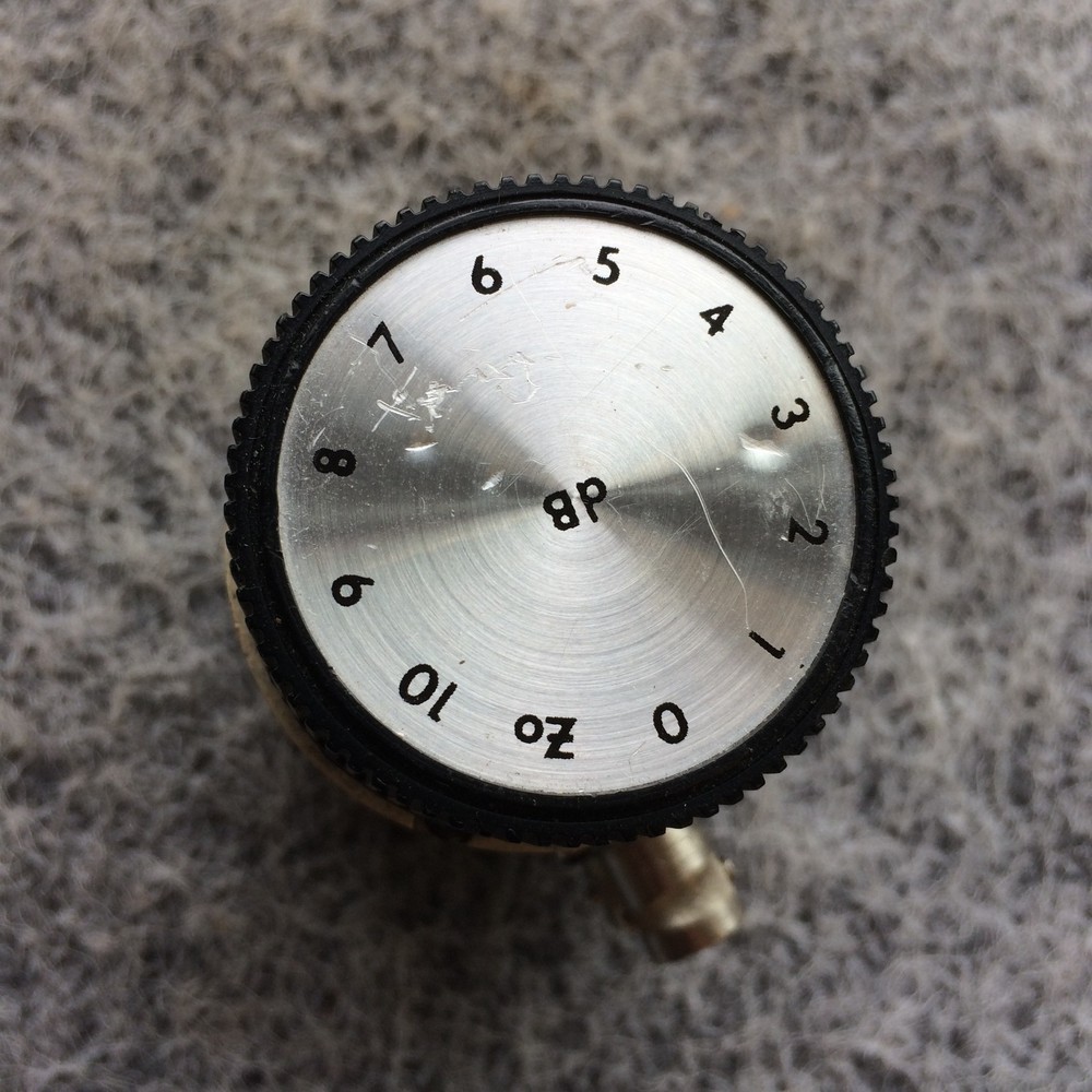 WAVETEK Model 7510 - 75 Ohm Step Attenuator - 0-10 dB - 1 dB Per Step