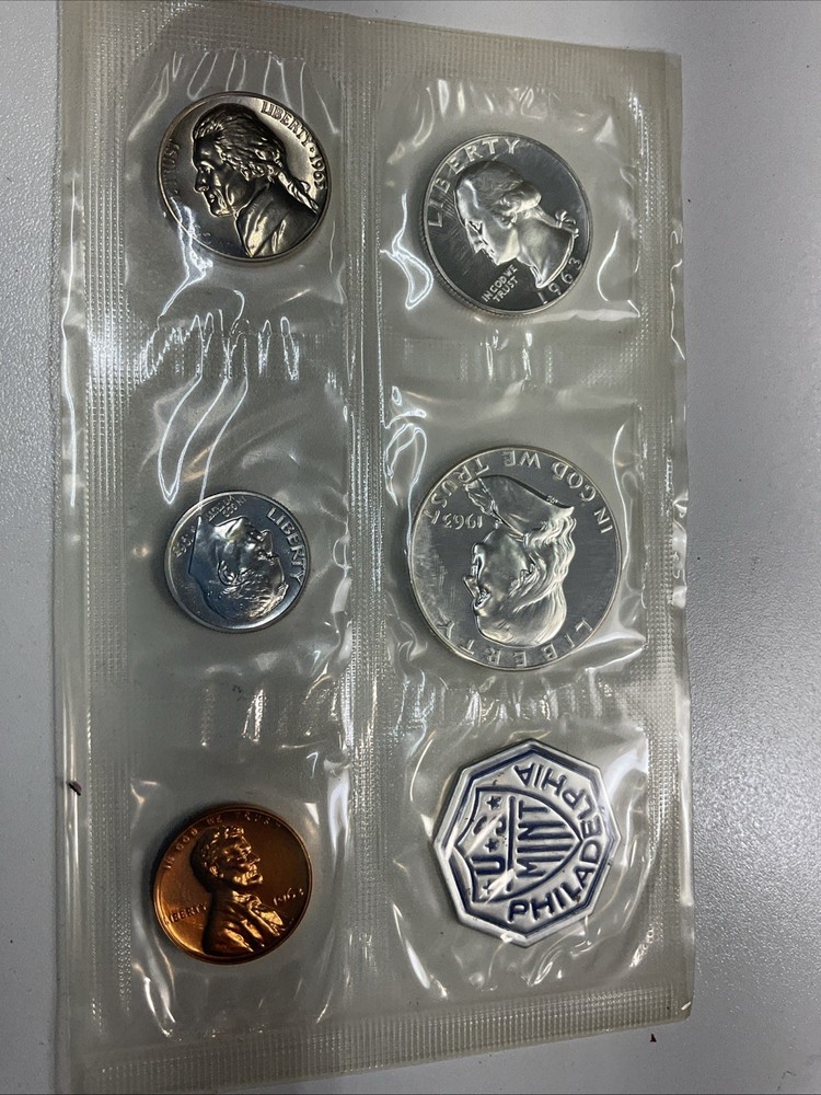 1963 US MINT SILVER  PROOF SET 5-Coins IN OGP