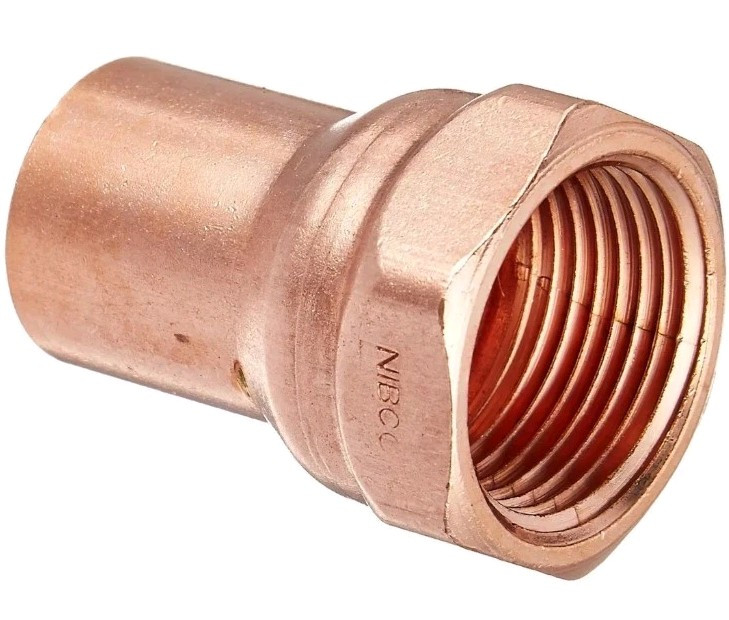NIBCO Female Fitting Adapter 603-2, 3/4 Fitting Adapter, Fitting (Copper)