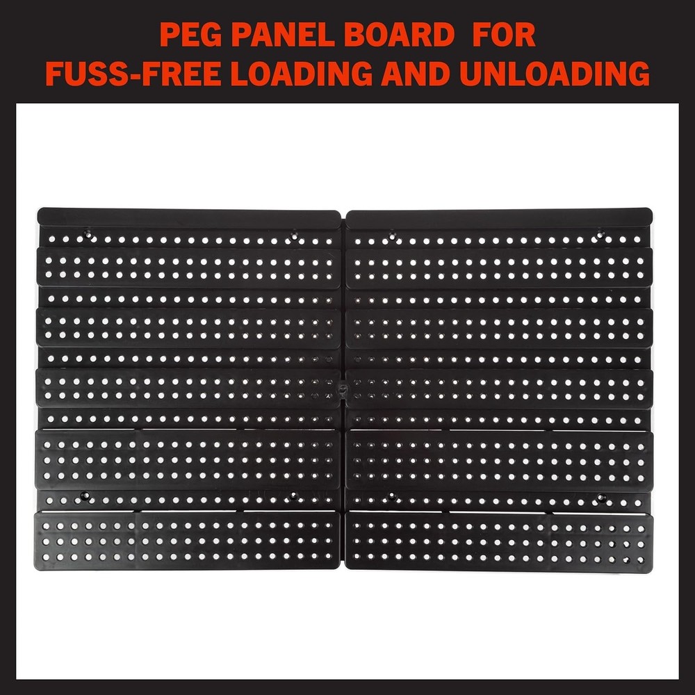 15-Bin Garage Organization Rack Carbon Steel Rack W/ Removable Stackable Plastic