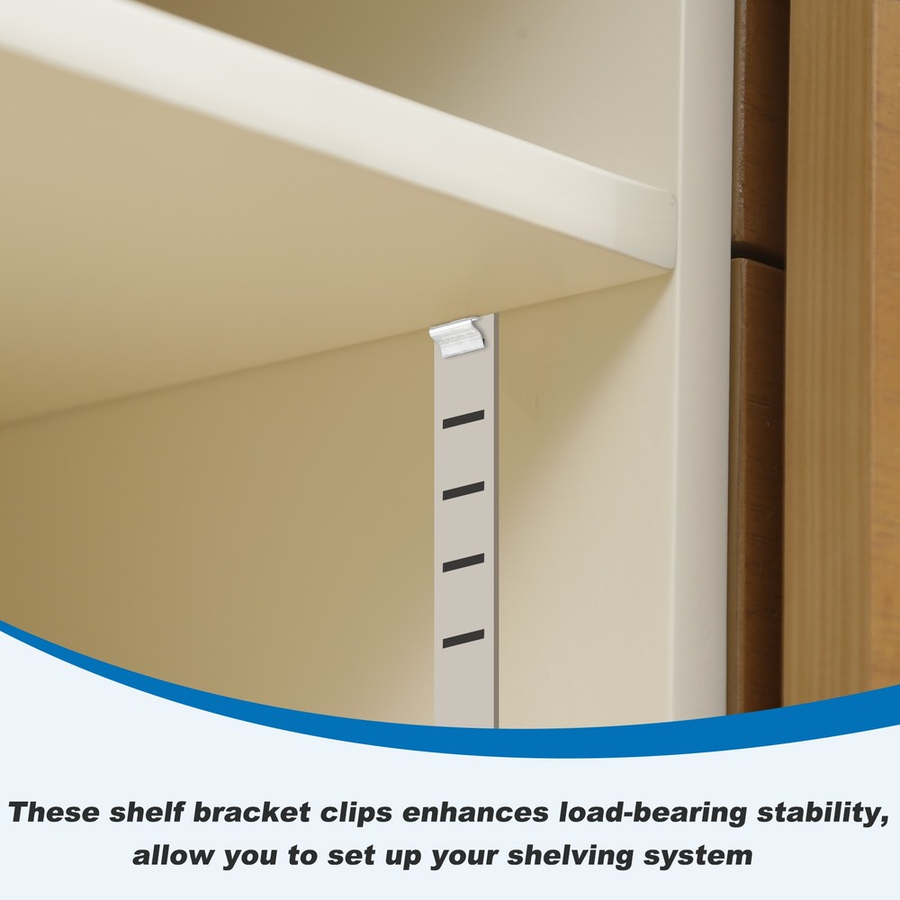 For 10pcs shelf hooks, adjustable S clip 9mm, silver support