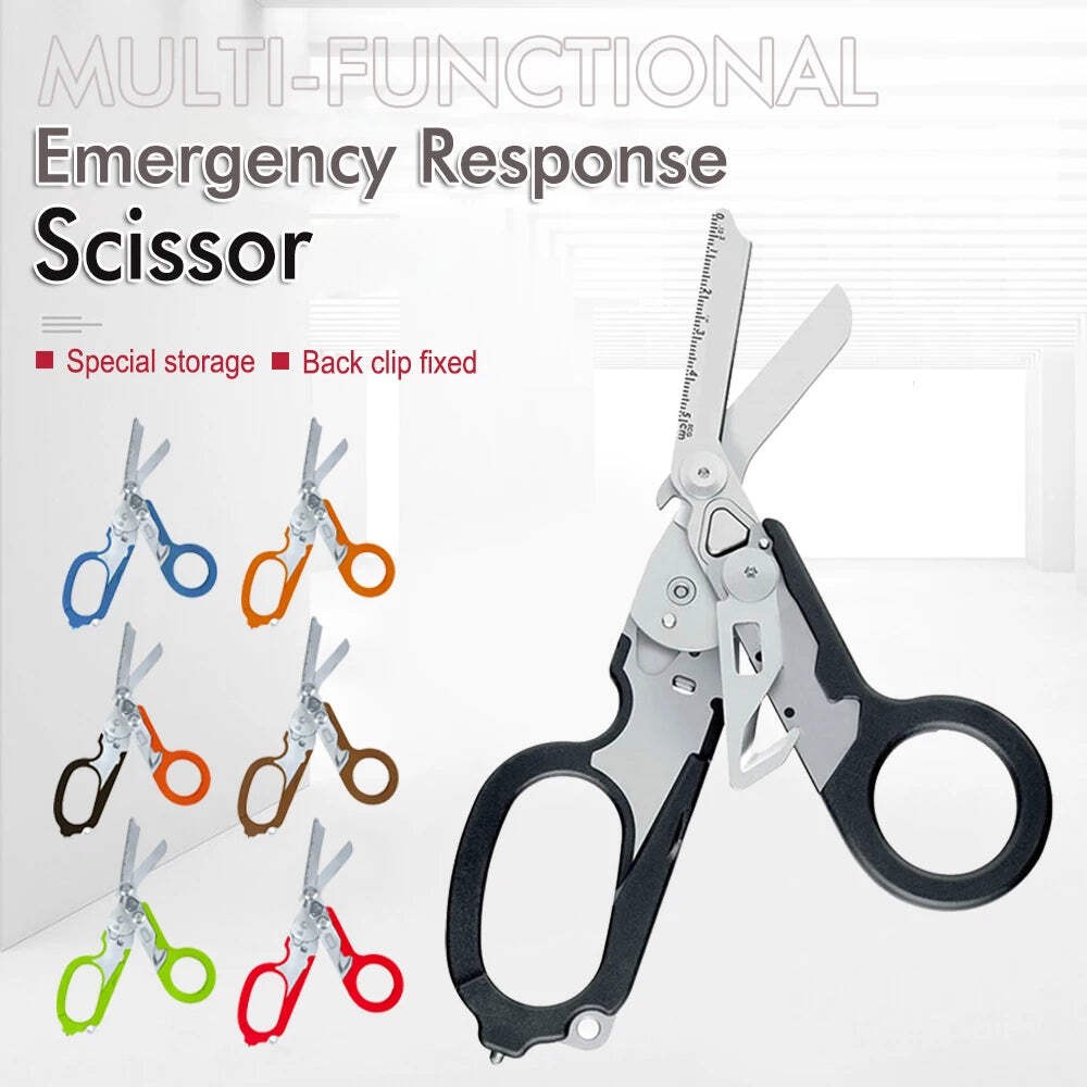 Raptor Emergency Response Shears – Multifunctional Scissors with Strap Cutter, G