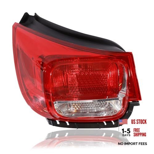 Tail Lights Assembly Compatible with 2013 2014 2015 Chevy Driver Side Outer