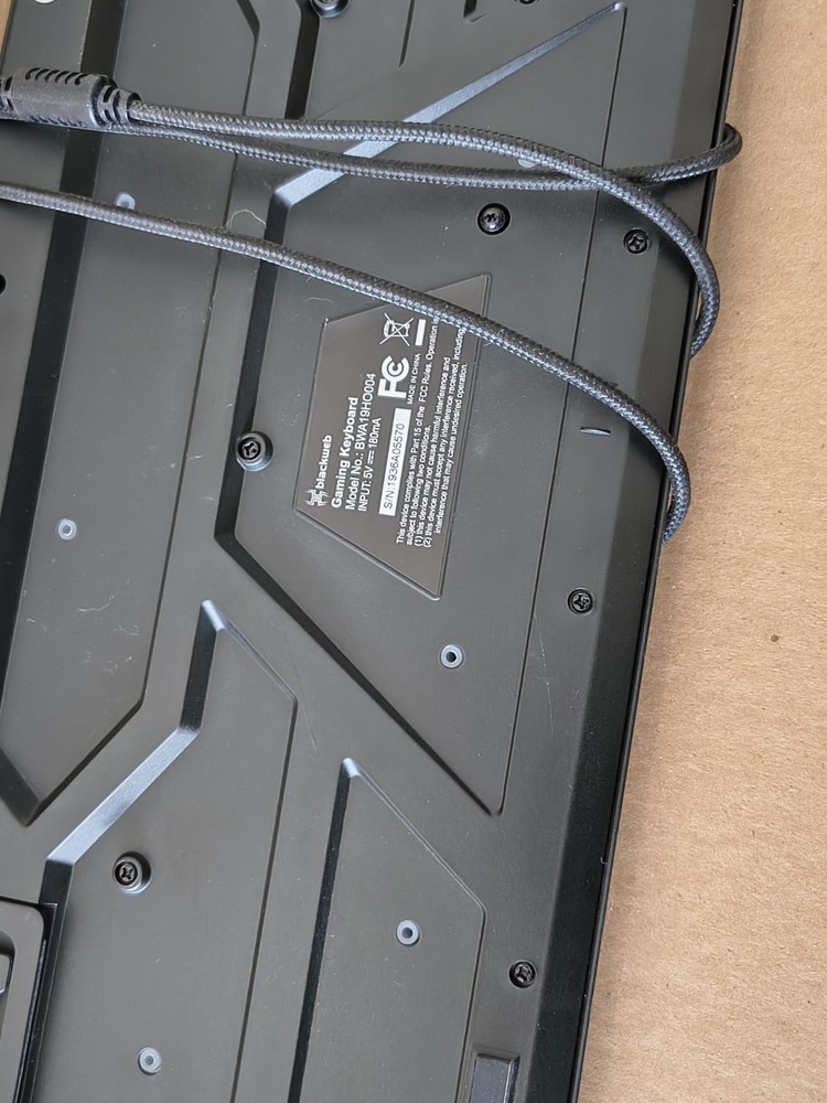 Blackweb Gaming Wired USB Backlit Keyboard & Mouse Bundle, QWERTY, Black/Green