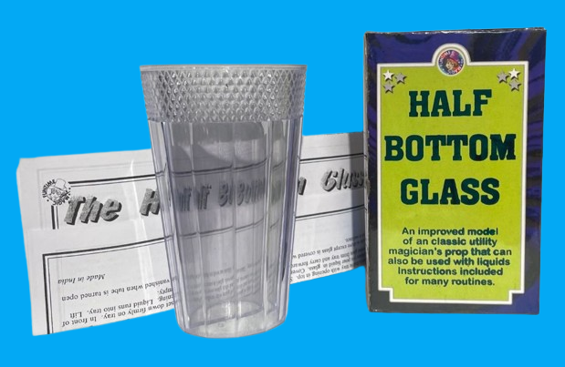 HALF BOTTOM GLASS Magic Trick Gimmick Insert Plastic Cup Okito Utility Liquids