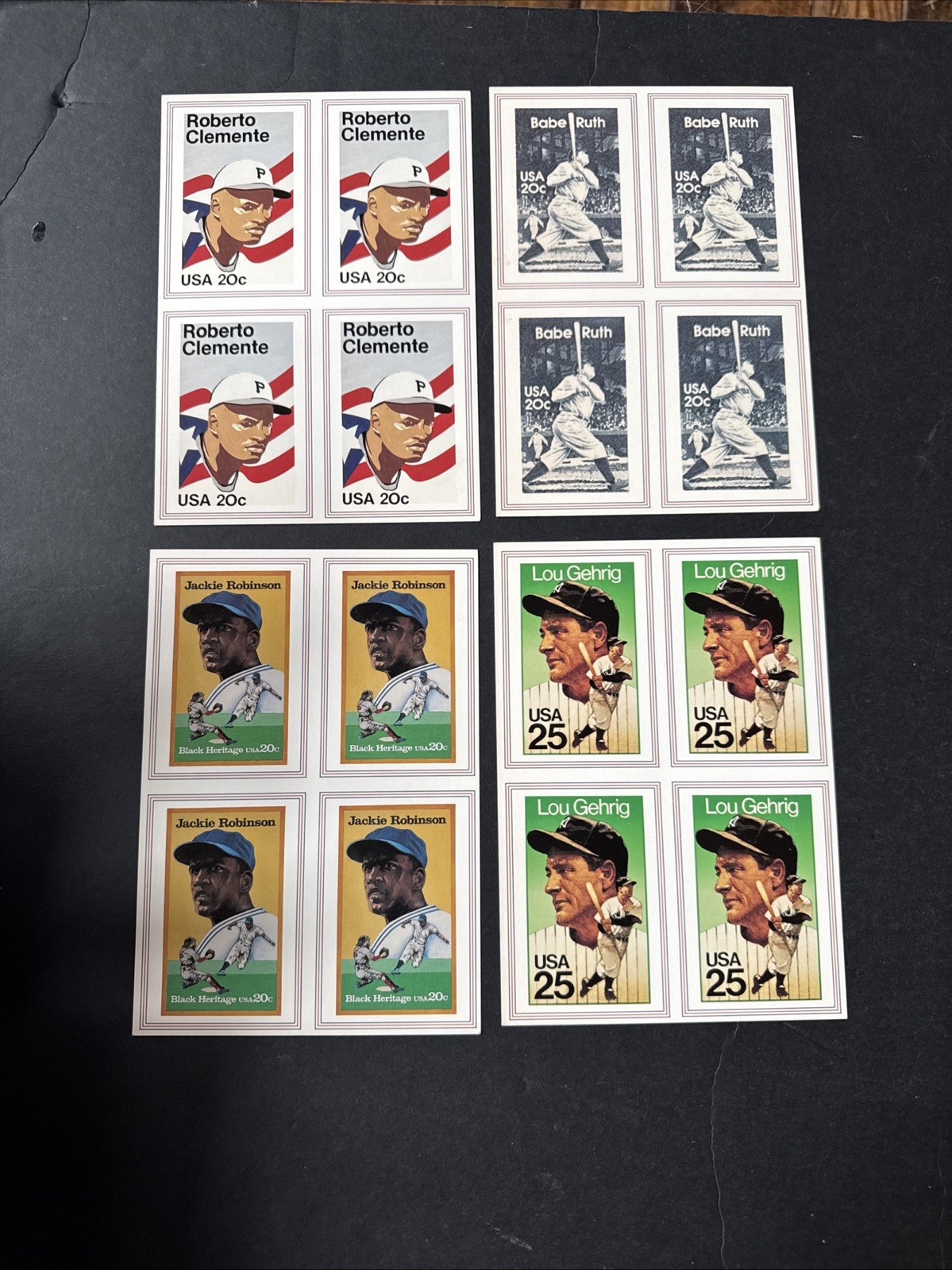 Legend Stamps Album Gerhig Clemente, Robinson, And Ruth