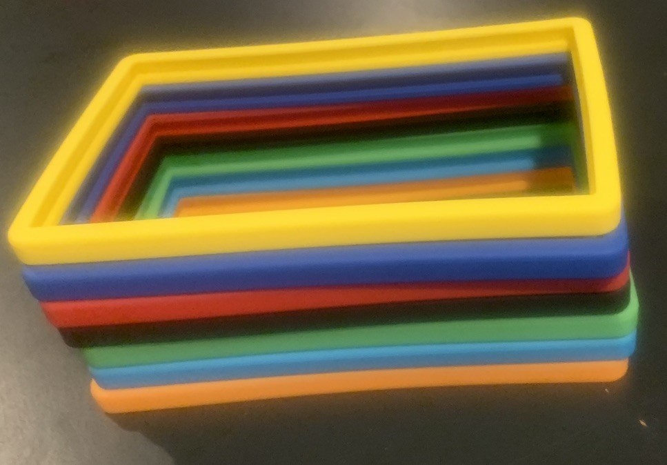 PSA Card Slab Bumper Guard Protector Lot - TPU - 7x Solid Colors