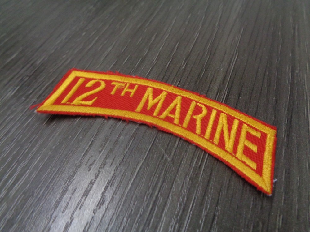 Marine Corps - 12th MARINE - Shoulder Tab/Scroll PATCH