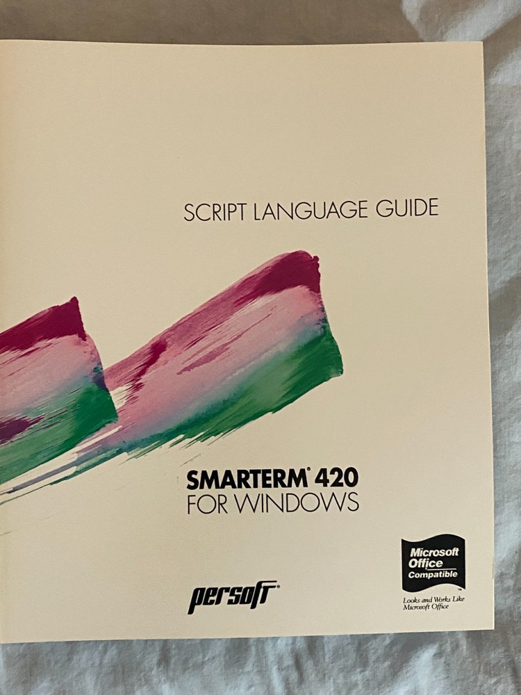 Persoft Smarterm 420 Software For Windows Multi Lingual Version - Used