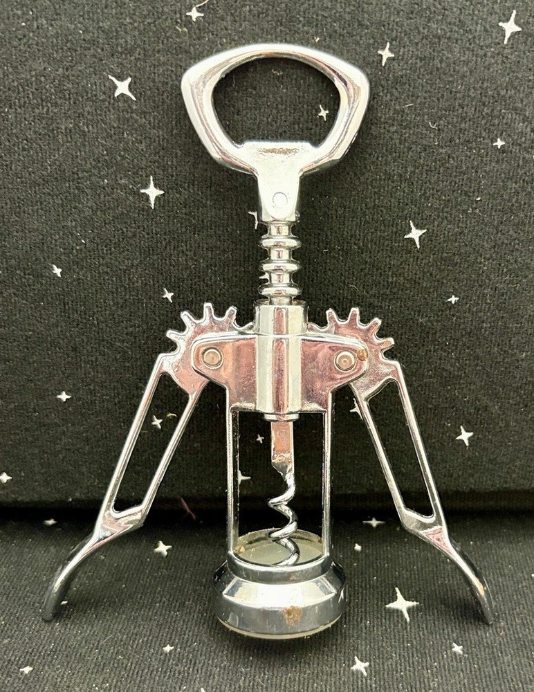 Wine Bottle Winged Corkscrew Puller Kitchen Tool 6"