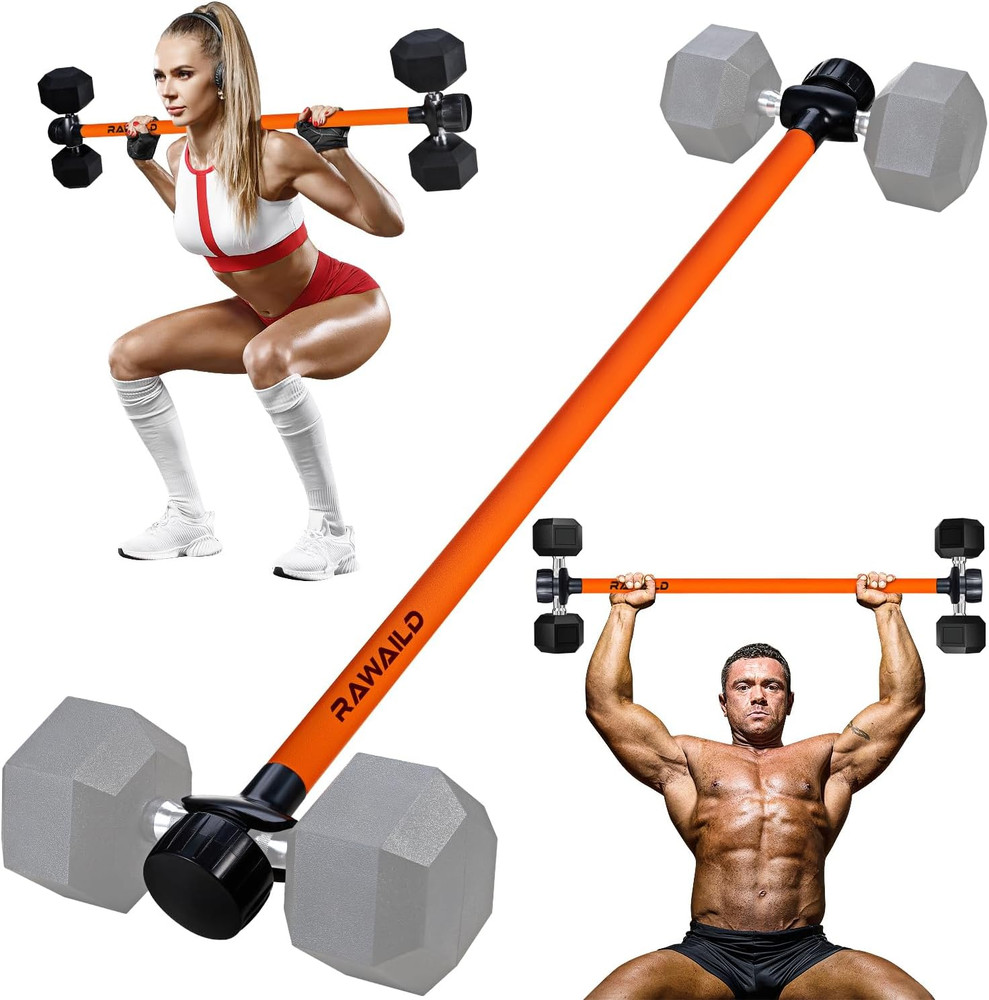 Dumbbell to Barbell Converter for Versatile Home Strength Training