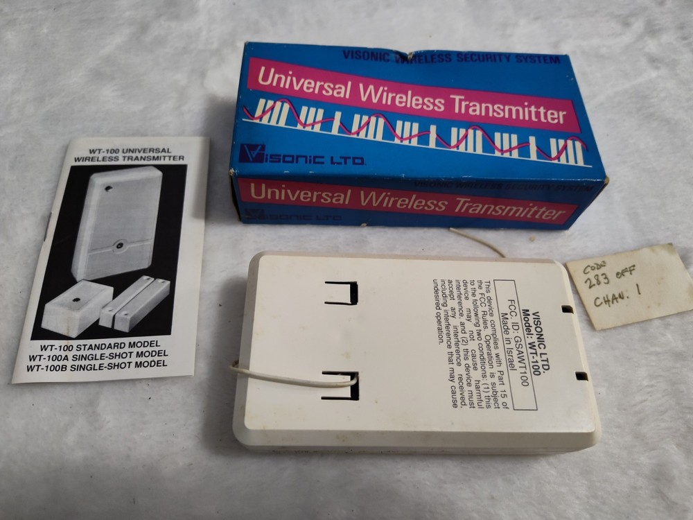 Visionic Wireless Security System Universal Wireless Transmitter WT-100