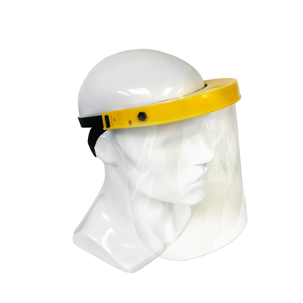 Lucent Path ANSI CE Clear Reusable Visor Face Shields With Adjustable Headband