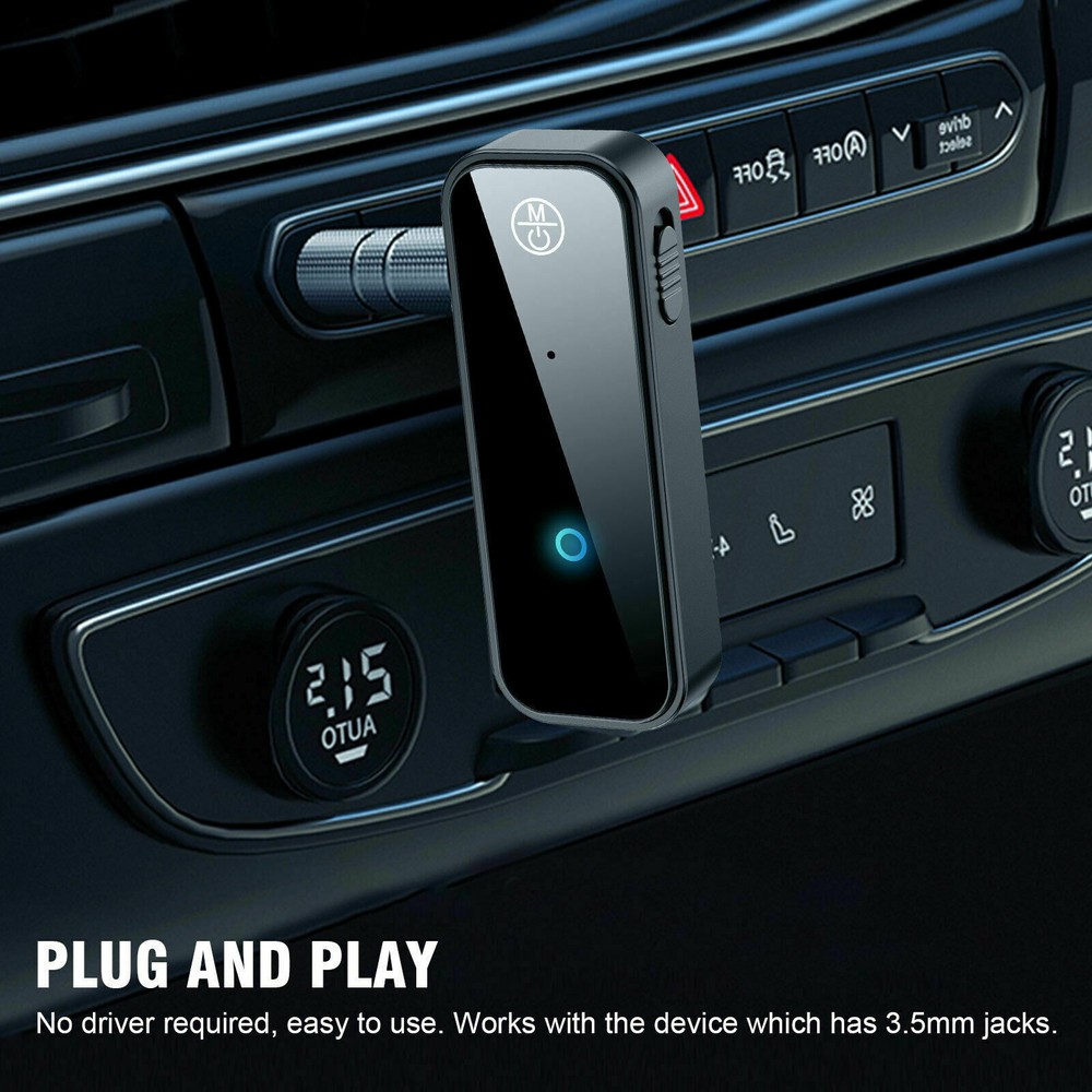 3.5 AUX Cable Bluetooth 5.0 Audio Transmitter Receiver Adapter Car USB Wireless