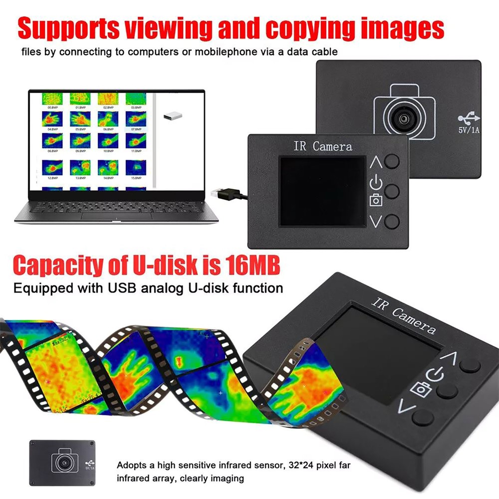 Portable Handheld Digital Infrared Thermal Temperature Imager Camera Heating
