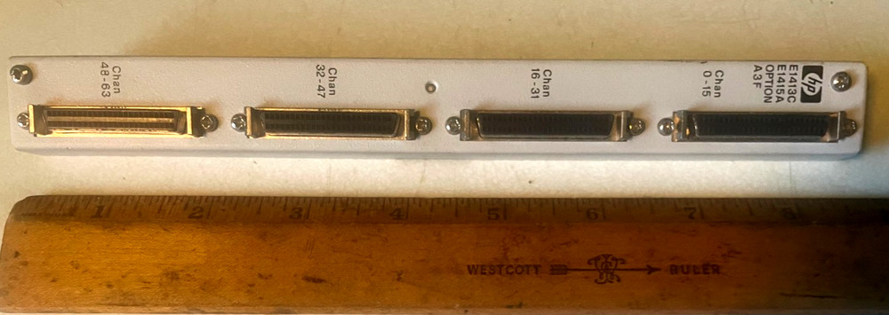 HP E1415A/E1413C A3F Interface to Rack Mount Terminal Panel, Agilent E1400-66512