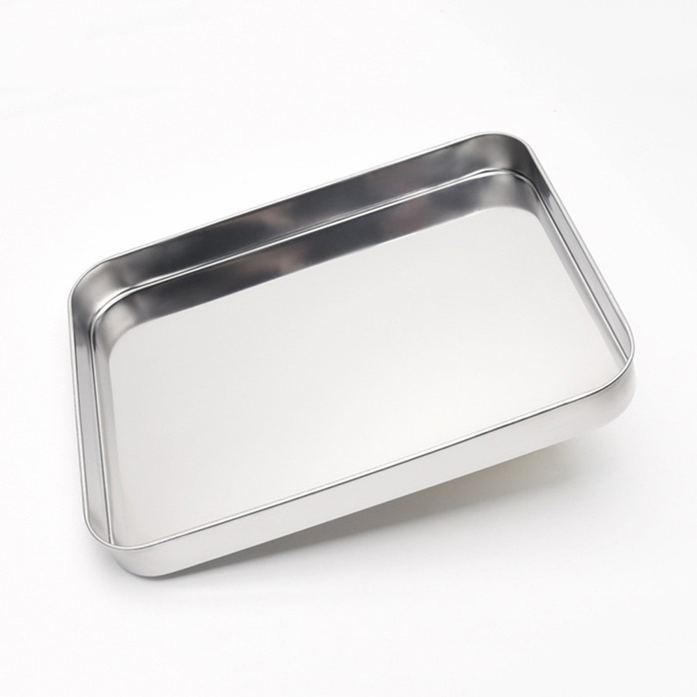 10 Inch Stainless Baking Sheet Deep Tray Vermicelli Plate