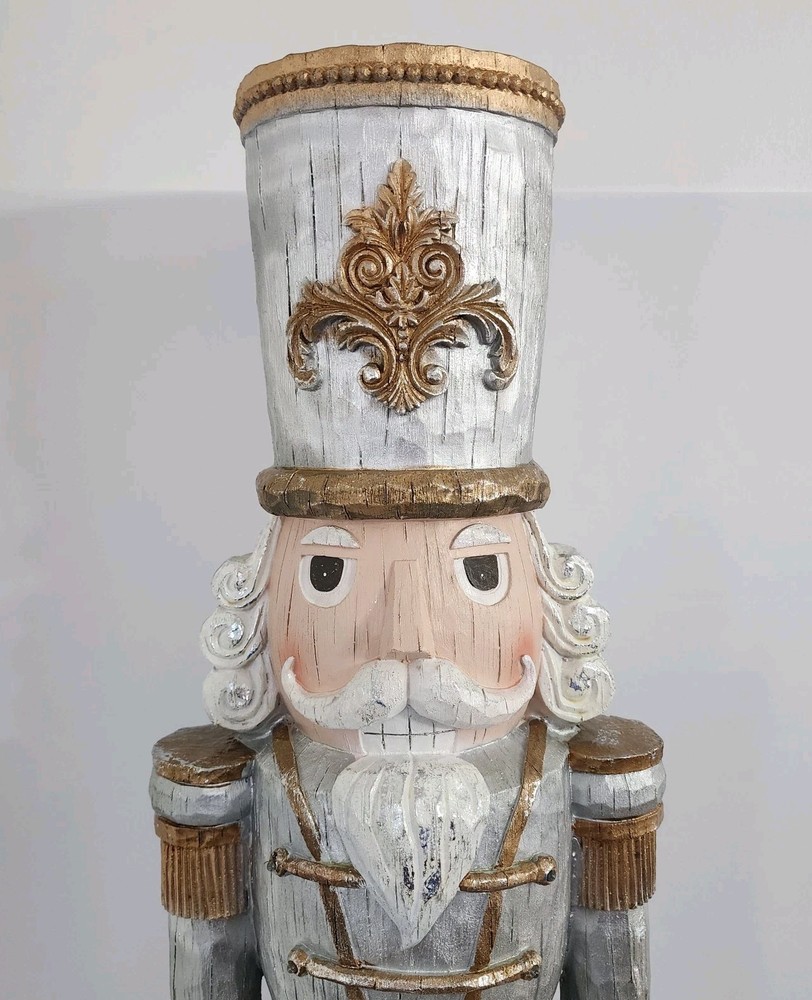 Signature Selection Gold & Silver Lighted King Nutcracker - 48" - New!