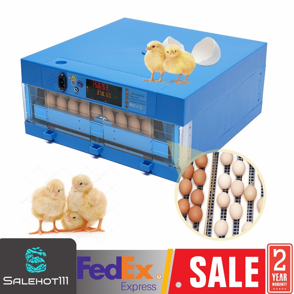 48Eggs Incubator Automatic Digital Chicken Egg Hatcher Temperature Control