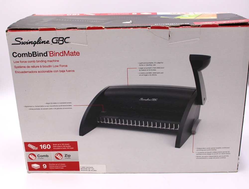 SWINGLINE GBC COMBIND BINDMATE NEW OPEN BOX